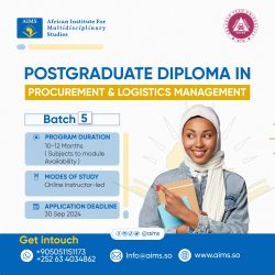 Postgraduate Diploma In Procurement And Logistics Management – Batch 5